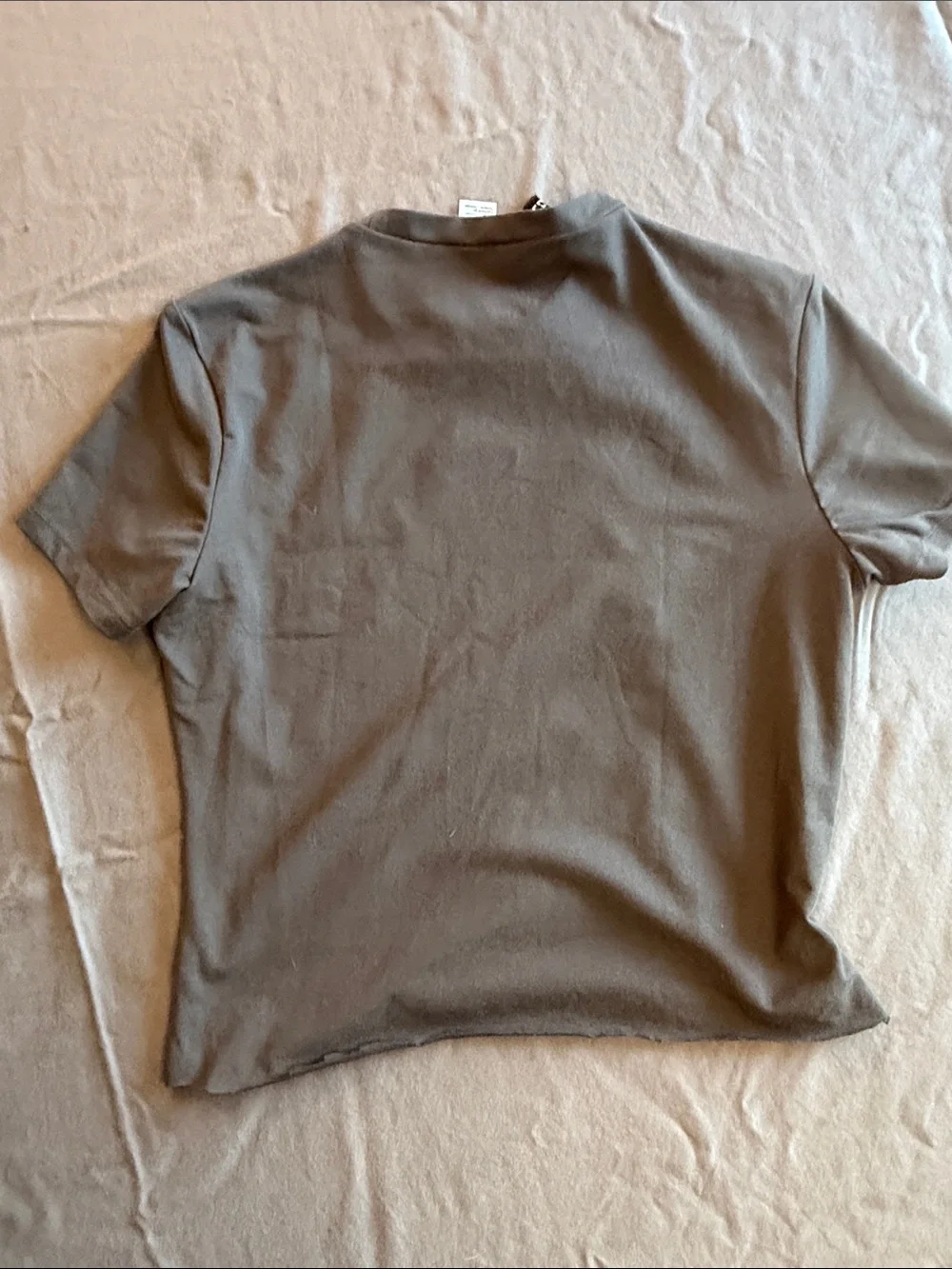 Madewell Boxy Crewneck Tee in Slate Gray